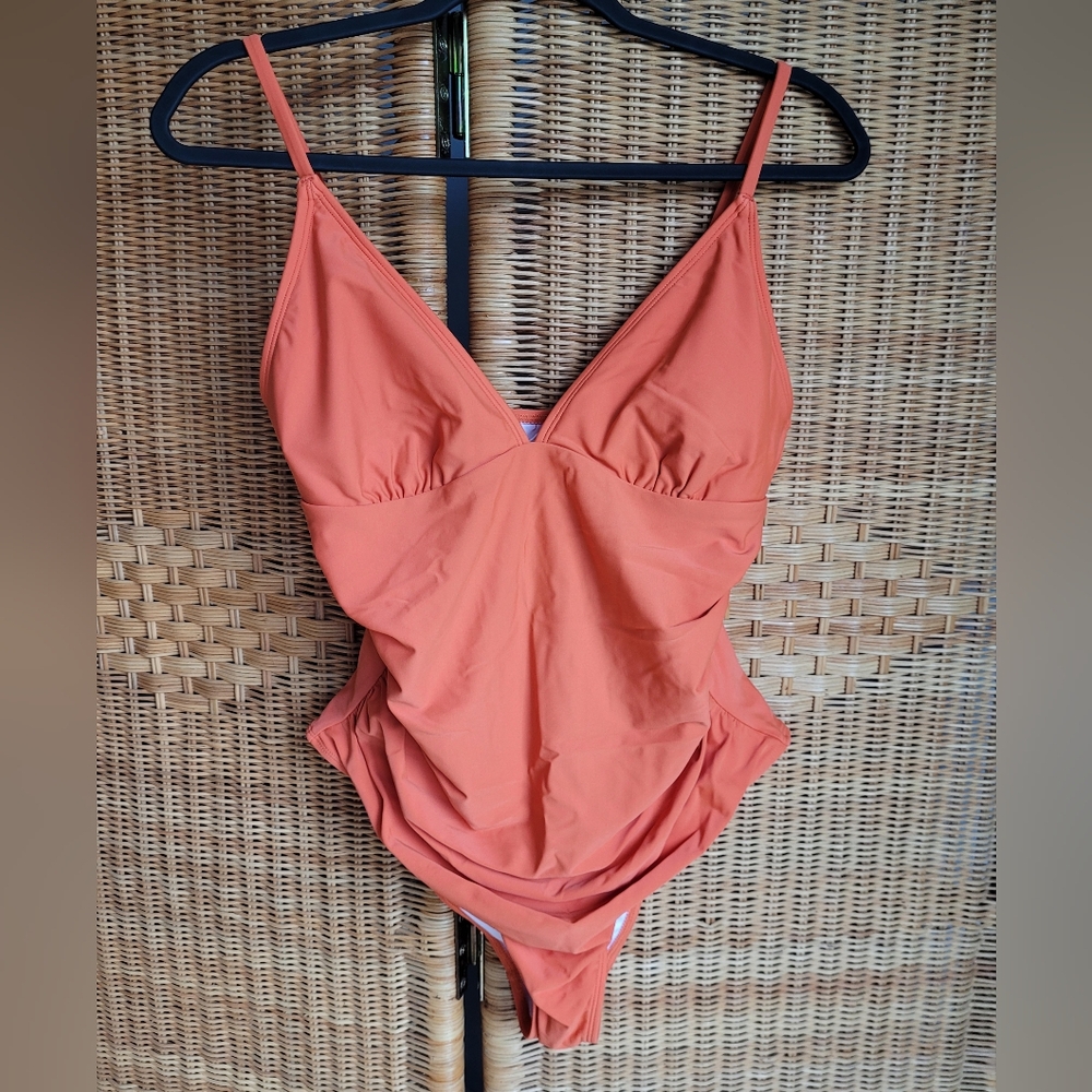 Orange One-Piece Swimsuit